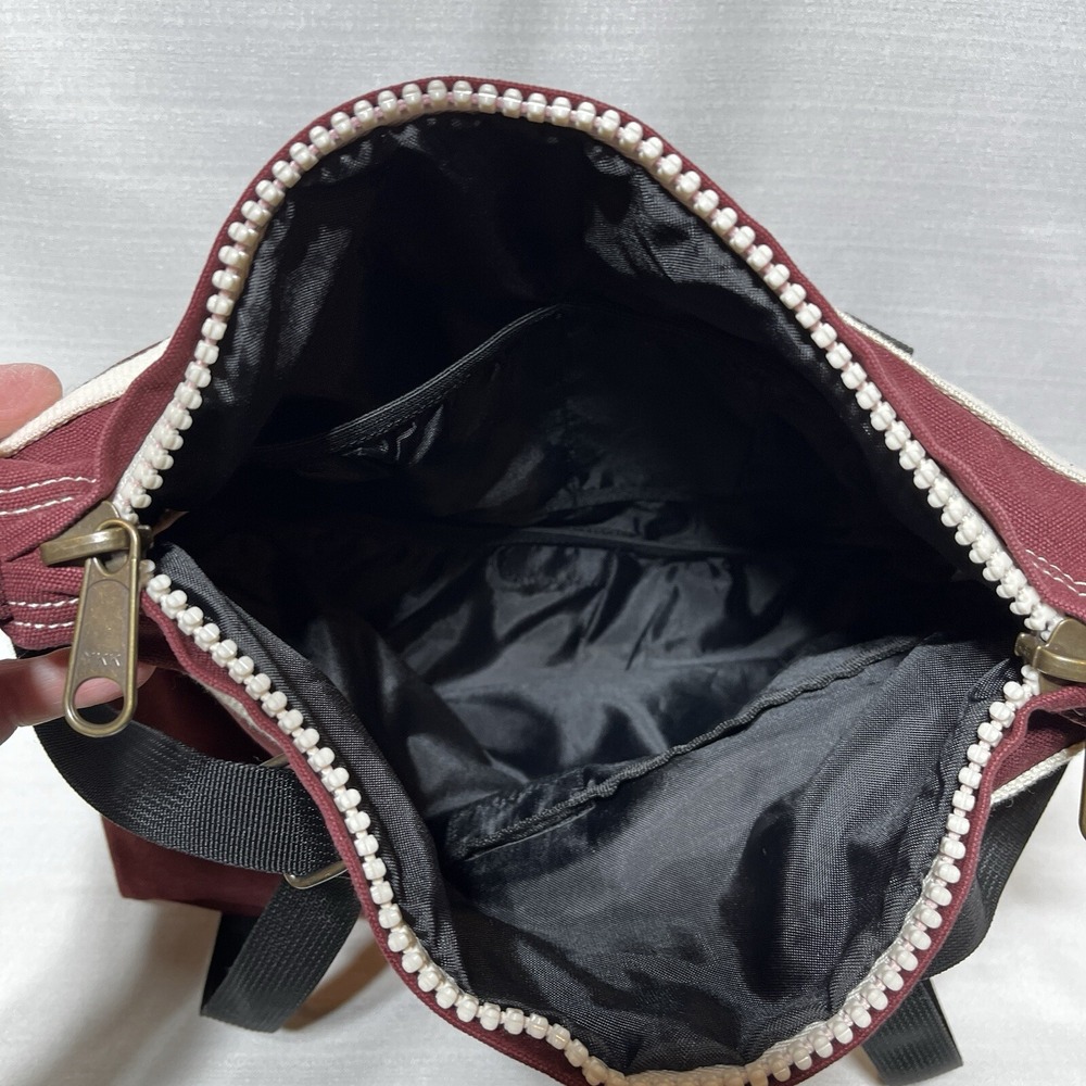 Kavu True Outdoor Wear Canvas Tote Shoulder Bag With Backpack Straps Burgundy - Picture 11 of 16
